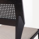 Cadeira Alessa Metal Preto Encosto Multilaminado com Palhinha