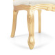 Conjunto 8 Cadeiras Decorativa Madeira Dourado Encosto Estofado