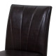 Cadeira para Jantar Estofada de Madeira Cor Pinhão 95 X 44 Cm