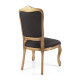 Conjunto 2 Cadeiras Luis Xv Dourado Envelhecido Estofada Veludo