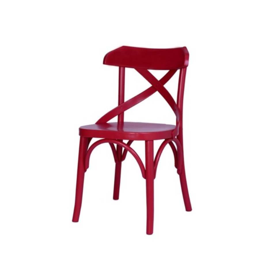 Cadeira Baixa Modelo Paris Na Cor Vermelho