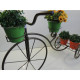 Bicicleta Decorativa de Jardim para 4 Vasos Metal Dourado Envelhecido