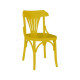 Cadeira Sem Braço Opzione Imbuia Amarelo