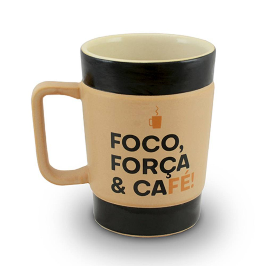 Caneca Coffee To Go -300 Ml-Pardo Fosco (Foco)