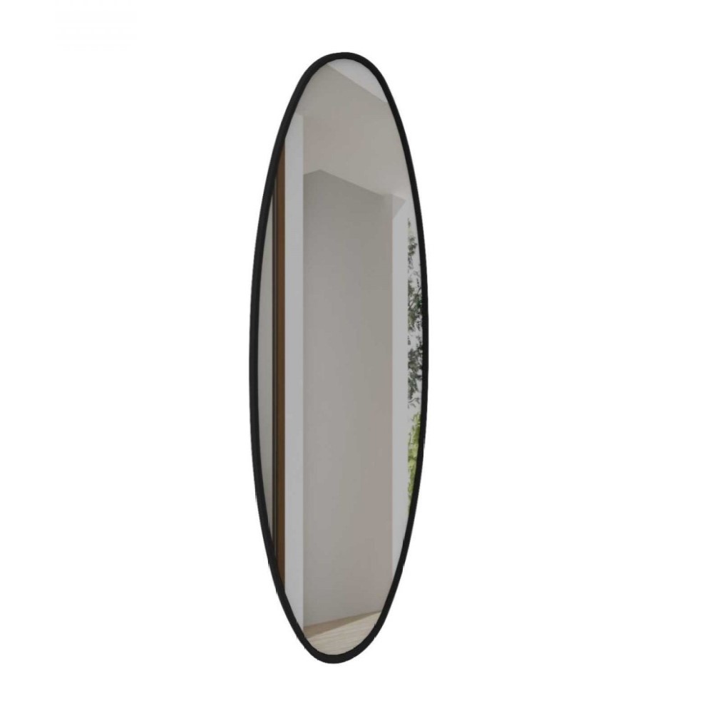 Espelho Oval Paulista 150 X 50 Cm Preto