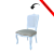 Cadeira Luis Xv Branco Encosto Palha com Tecido Linho Listrado