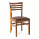 Cadeira de Madeira Confortável 90 Cm Cor Amêndoa Assento Estofado
